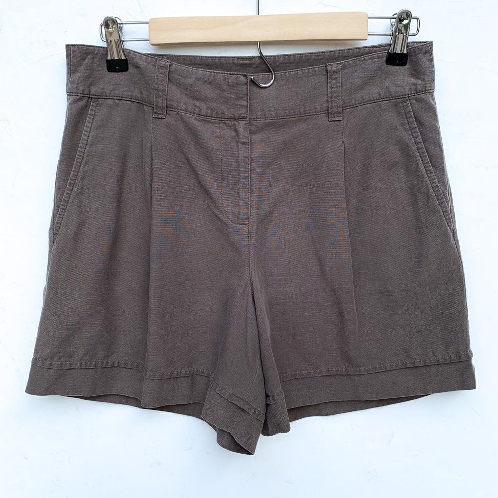 Ann Taylor Green Brown Dressy Flowy Shorts